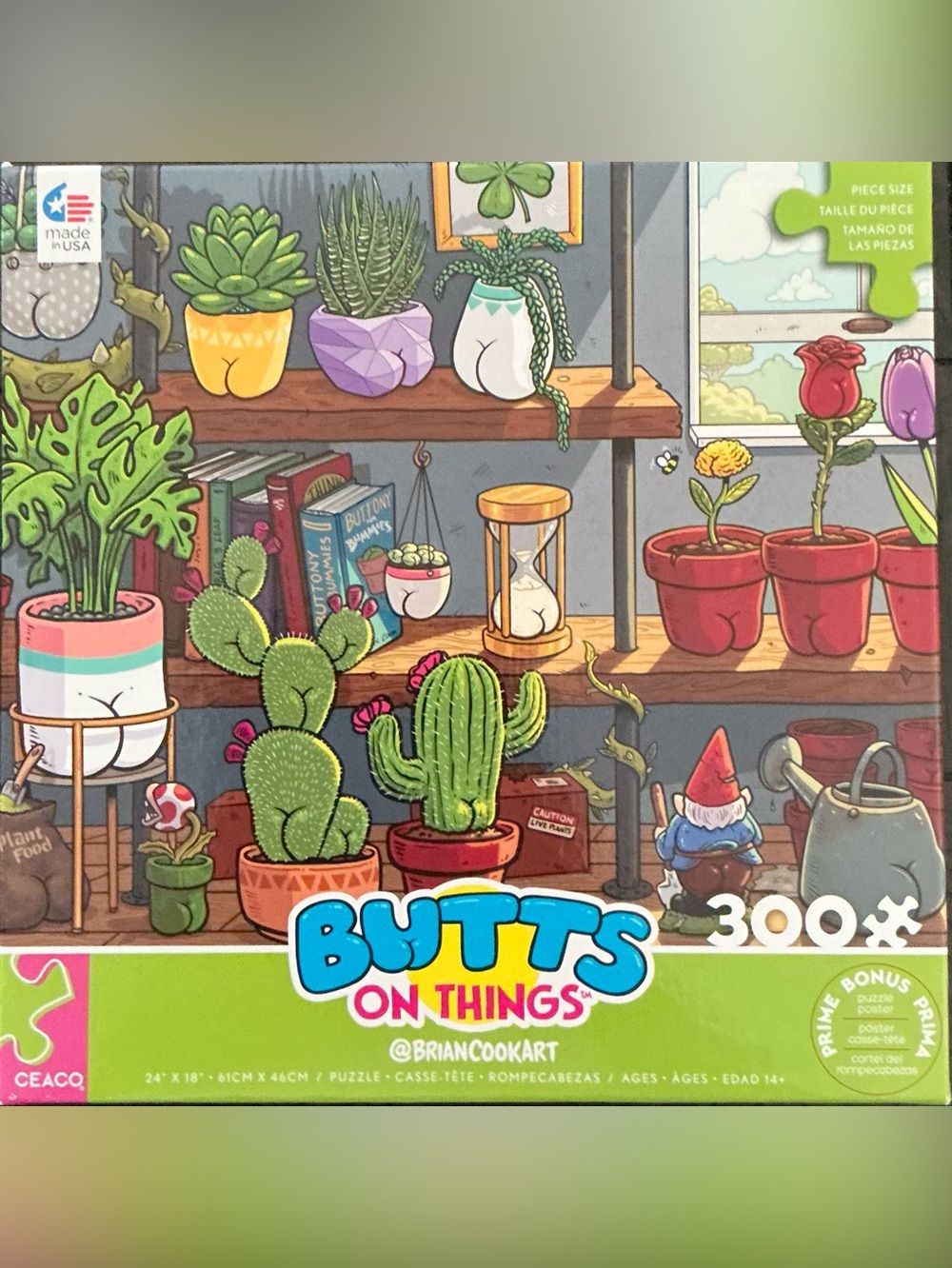 Ceaco “Butts on Things - Plants” 300 piece puzzle